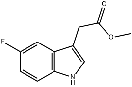 1H-Indole-3-acetic acid, 5-fluoro-, Methyl ester Structure