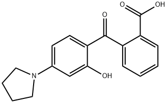 2-(2-hydroxy-4-pyrrolidinylbenzoyl)benzoic acid 结构式