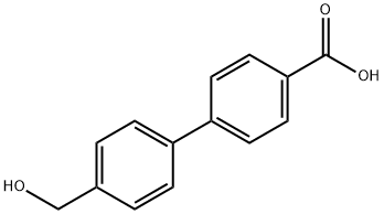 4'-HYDROXYMETHYL-BIPHENYL-4-CARBOXYLIC ACID Struktur
