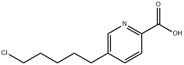 5-(5-Chloropentyl)pyridine-2-carboxylic acid Structure