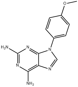9-(4-methoxyphenyl)purine-2,6-diamine Structure