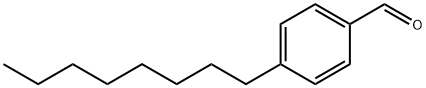 p-オクチルベンズアルデヒド 化学構造式
