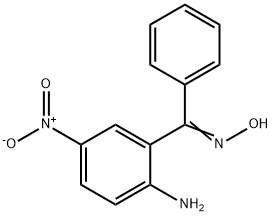 (E)-(2-Amino-5-nitrophenyl)(phenyl)methanone oxime Structure