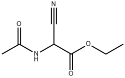 N-乙酰基-2-氰基甘氨酸乙酯,4977-62-2,结构式