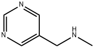 N-メチル-5-ピリミジンメタンアミン 化学構造式