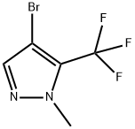 4-溴-1-甲基-5-(三氟甲基)-1H-吡唑, 497832-98-1, 结构式