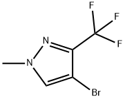 4-BROMO-1-METHYL-3-(TRIFLUOROMETHYL)-1H-PYRAZOLE Struktur