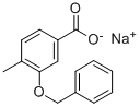 3-BENZYLOXY-4-METHYLBENZOIC ACID SODIUM SALT,497845-28-0,结构式