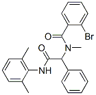 Benzeneacetamide, alpha-[(2-bromobenzoyl)methylamino]-N-(2,6-dimethylphenyl)- (9CI),497847-74-2,结构式