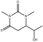 2(1H)-Pyrimidinone,  tetrahydro-4-(1-hydroxyethyl)-1,3-dimethyl-6-thioxo- 结构式