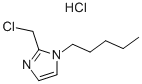 2-CHLOROMETHYL-1-PENTYLIMIDAZOLE HCL,497853-85-7,结构式