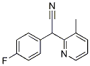(4-fluorophenyl)(3-methylpyridin-2-yl)acetonitrile Struktur