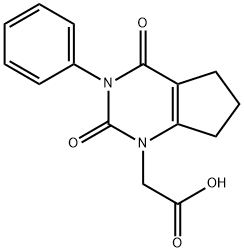 49786-40-5 2,3,4,5,6,7-Hexahydro-2,4-dioxo-3-phenyl-1H-cyclopentapyrimidine-1-acetic acid