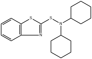 N,N-二环己基-2-苯并噻唑次磺酰胺,4979-32-2,结构式