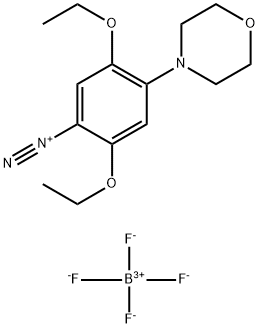 4-モルホリノ-2,5-ジエトキシベンゼンジアゾニウム・テトラフルオロボラート 化学構造式
