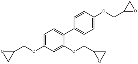 2,4,4'-tris(2,3-epoxypropoxy)biphenyl Structure
