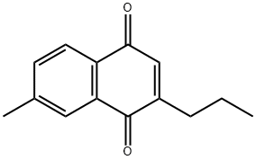 1,4-Naphthalenedione, 7-methyl-2-propyl- (9CI),497919-96-7,结构式