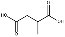 メチルこはく酸 化学構造式