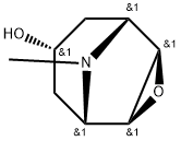 (1β,2α,4α,5β,7α)-9-メチル-3-オキサ-9-アザトリシクロ[3.3.1.02,4]ノナン-7-オール 化学構造式
