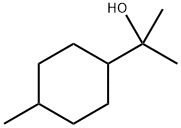 α,α,4-トリメチルシクロヘキサンメタノール 化学構造式