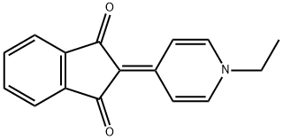 2-[1-Ethylpyridin-4(1H)-ylidene]-1,3-indanedione 结构式