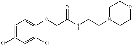 2-(2,4-Dichlorophenoxy)-N-(2-(4-morpholinyl)ethyl)acetamide 结构式