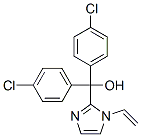 bis(4-chlorophenyl)-(1-ethenylimidazol-2-yl)methanol Structure