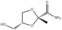 1,3-Dioxolane-2-carboxamide,4-(hydroxymethyl)-2-methyl-,cis-(9CI) 结构式