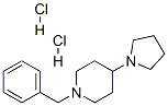 PIPERIDINE,1-(PHENYLMETHYL)-4-(1-PYRROLIDINYL)-, HYDROCHLORIDE (1:2) 结构式
