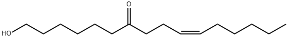 (Z)-1-ヒドロキシ-10-ヘキサデセン-7-オン 化学構造式