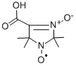 4-CARBOXY-2,2,5,5-TETRAMETHYL-3-IMIDAZOLINE-3-OXIDE-1-OXYL, FREE RADICAL 结构式