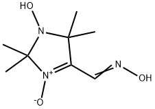 1-HYDROXY-4-[(HYDROXYIMINO)METHYL]-2,2,5,5-TETRAMETHYL-2,5-DIHYDRO-1H-IMIDAZOL-3-IUM-3-OLATE 结构式