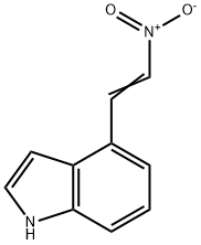 4-(2-ニトロビニル)インドール 化学構造式