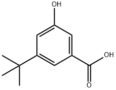 3-T-BUTYL-5-HYDROXYBENZOIC ACID 结构式