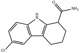6-クロロ-2,3,4,9-テトラヒドロ-1H-カルバゾール-1-カルボキサミド 化学構造式