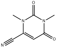 1,3-DIMETHYL-6-CYANOURACIL 化学構造式
