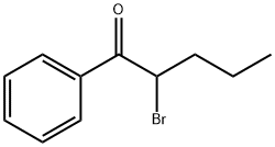 2-溴-1-苯基-1-戊酮,49851-31-2,结构式