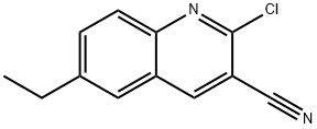 2-氯-6-乙基喹啉-3-甲腈,498548-90-6,结构式
