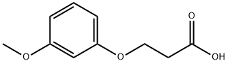 3-(3-甲氧苯氧基)丙酸, 49855-03-0, 结构式