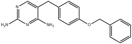 5-[(4-Benzyloxy)benzyl]-2,4-diaminopyrimidine Structure