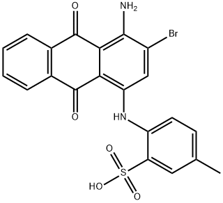 4-[(4-amino-3-bromo-9,10-dihydro-9,10-dioxo-1-anthryl)amino]toluene-3-sulphonic acid Structure