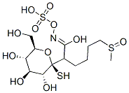 1-Thio-beta-D-glucopyranose 1-(6-(methylsulfinyl)-N-(sulfooxy)hexanimi date), 499-37-6, 结构式