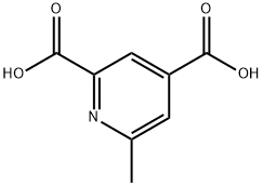 6-メチル-2,4-ピリジンジカルボン酸 化学構造式