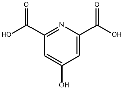 4-Hydroxypyridine-2,6-dicarboxylic acid Struktur