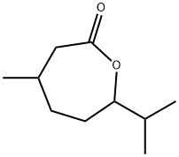 7-イソプロピル-4-メチルオキセパン-2-オン 化学構造式