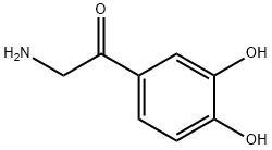 α-アミノ-3',4'-ジヒドロキシアセトフェノン 化学構造式