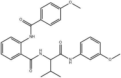 Benzamide, 2-[(4-methoxybenzoyl)amino]-N-[1-[[(3-methoxyphenyl)amino]carbonyl]-2-methylpropyl]- (9CI)|