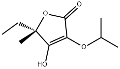 2(5H)-Furanone,5-ethyl-4-hydroxy-5-methyl-3-(1-methylethoxy)-,(5S)-(9CI) Struktur