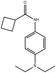 CYCLOBUTANECARBOXAMIDE, N-[4-(DIETHYLAMINO)PHENYL]- (9CI), 499141-46-7, 结构式