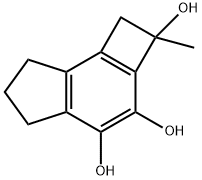 1H-Cyclobut[e]indene-2,3,4-triol, 2,5,6,7-tetrahydro-2-methyl- (9CI) Structure